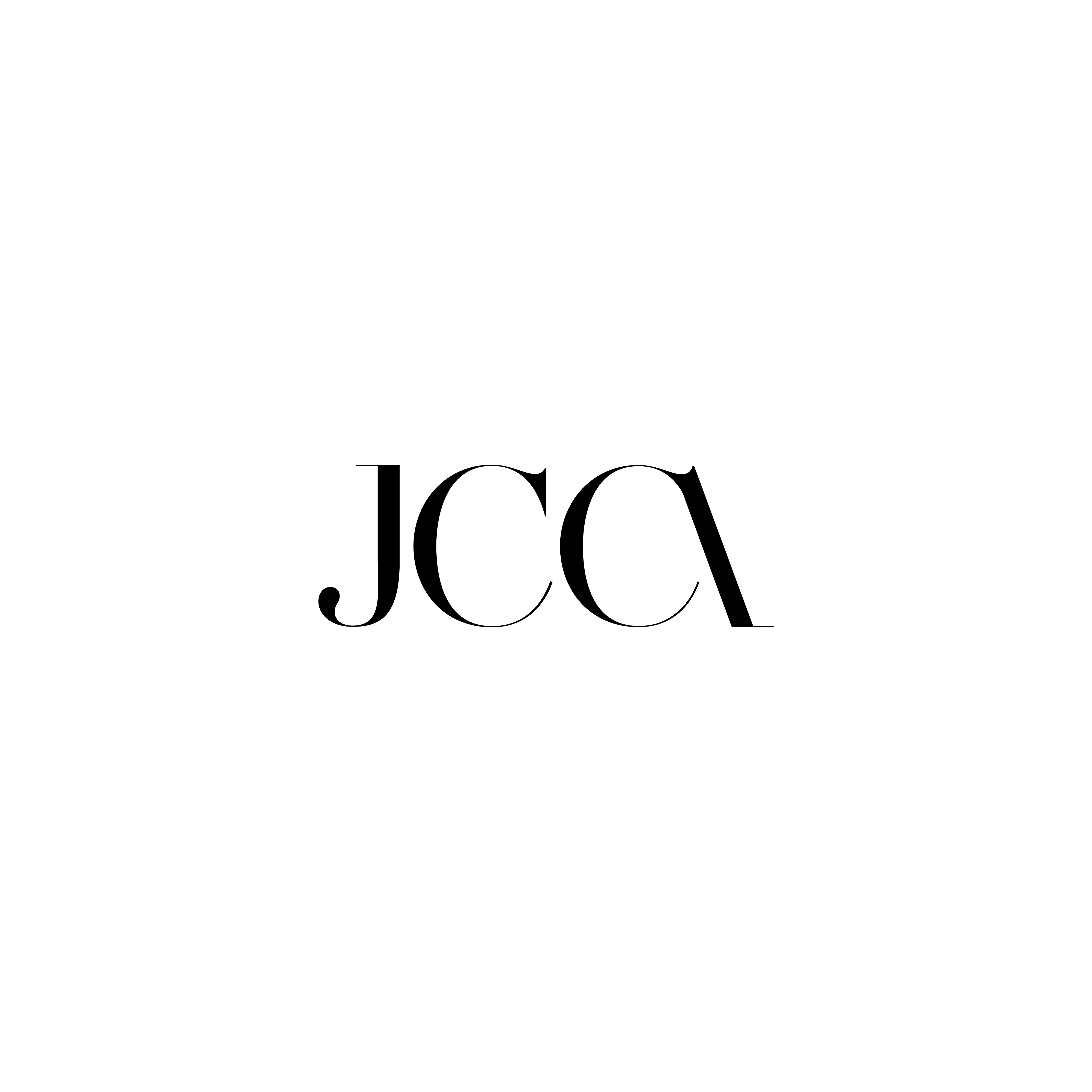 jcca typography logo design